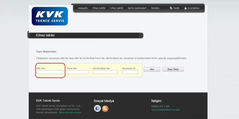 KVK IMEI Sorgulama